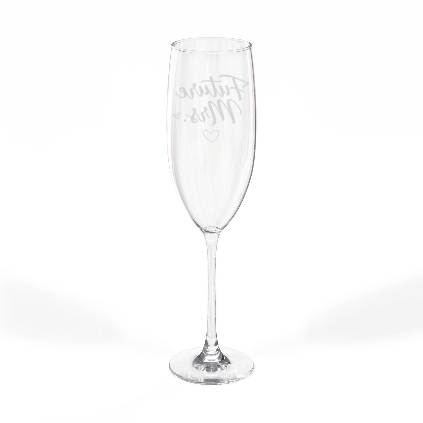 Engraved 'Future Mrs.' Champagne Flute – 8 oz Bridal Toasting Glass
