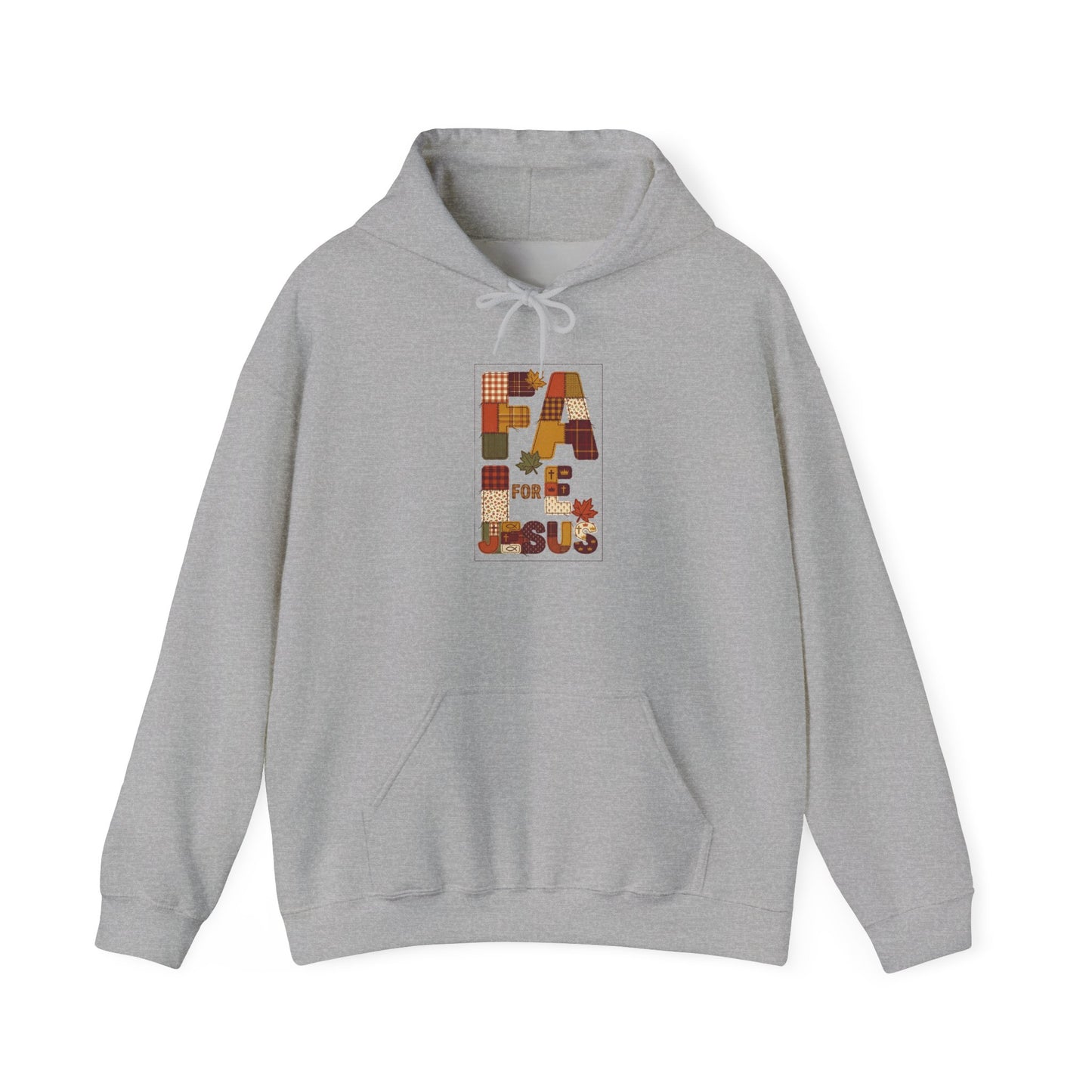 Faith For Jesus Hoodie | Thanksgiving fall foliage, pumpkin pie motif
