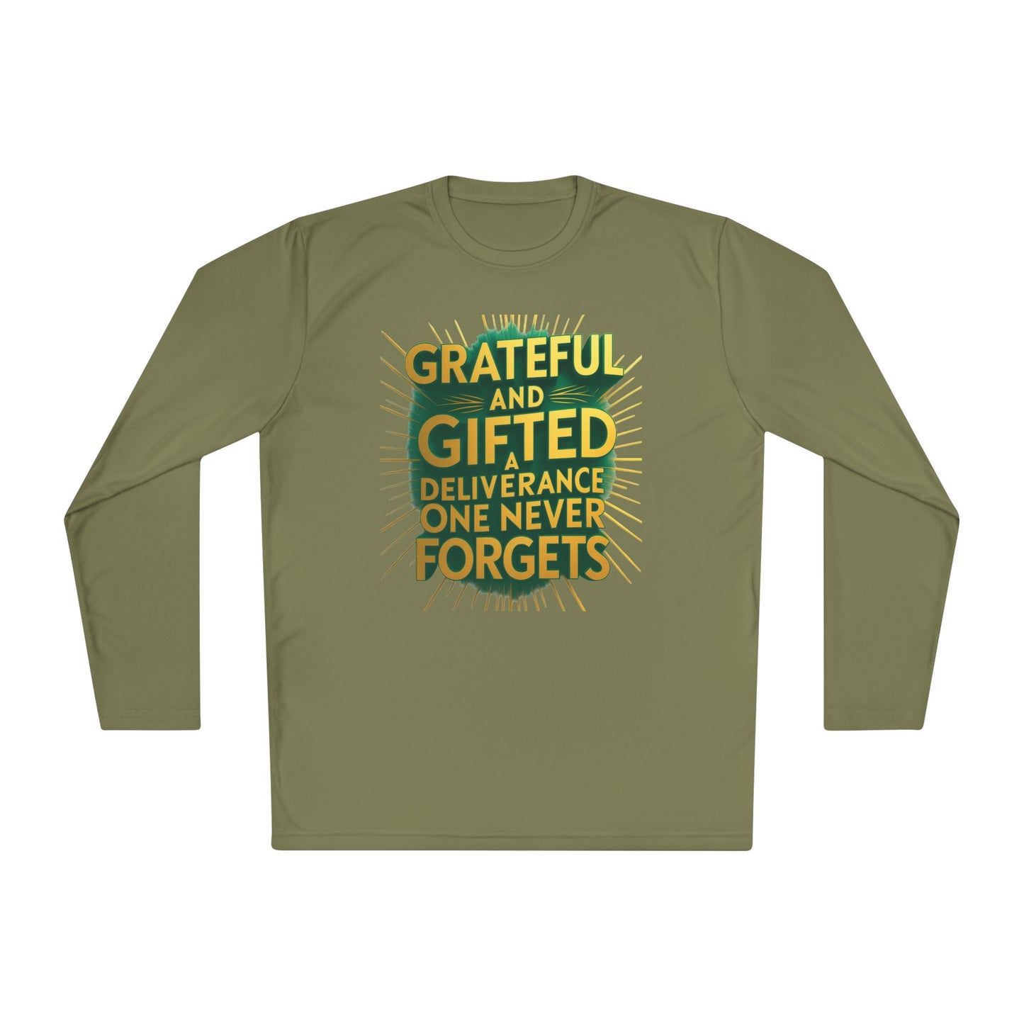 Grateful & Gifted Long Sleeve Tee | Inspirational Gift, Unisex Shirt, Perfect for Celebrations, Casual Wear, Thoughtful Present