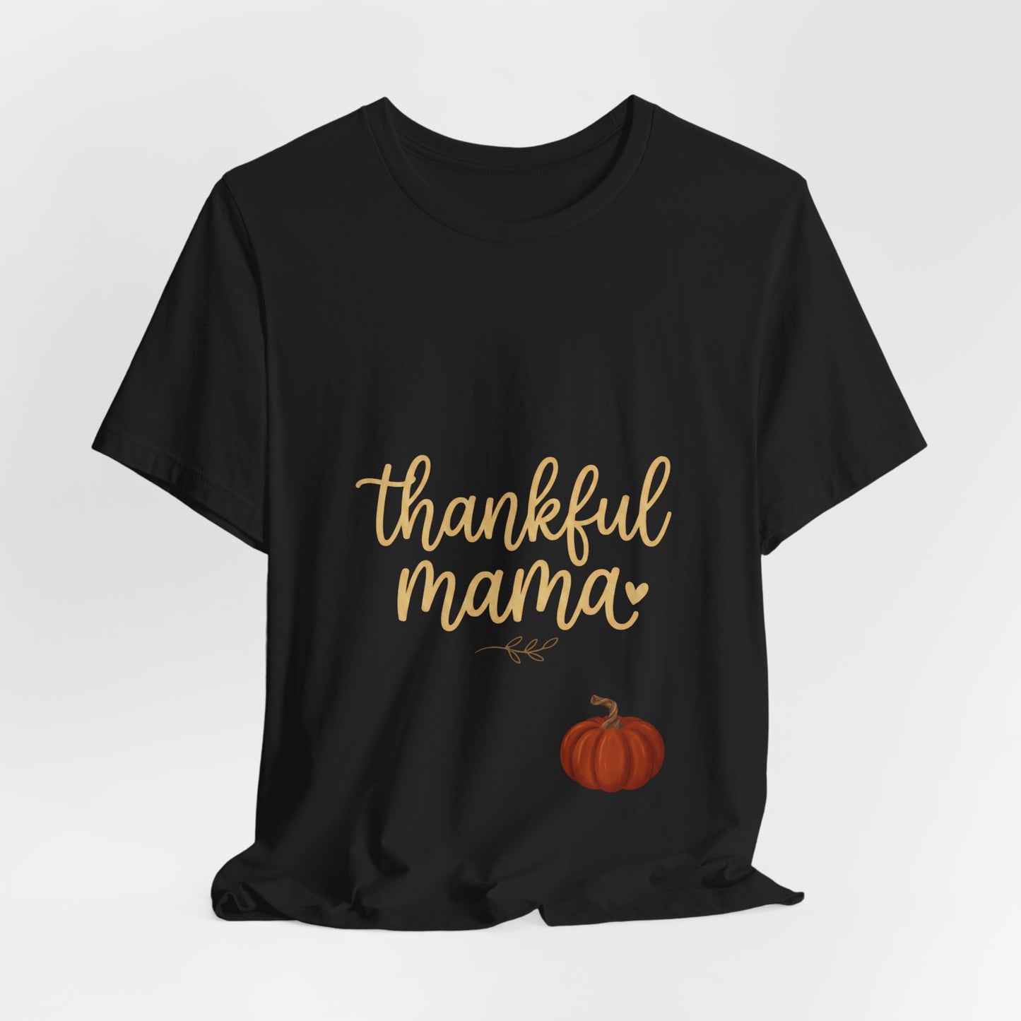 Thankful Mama Tee | Thanksgiving pumpkin, fall gratitude