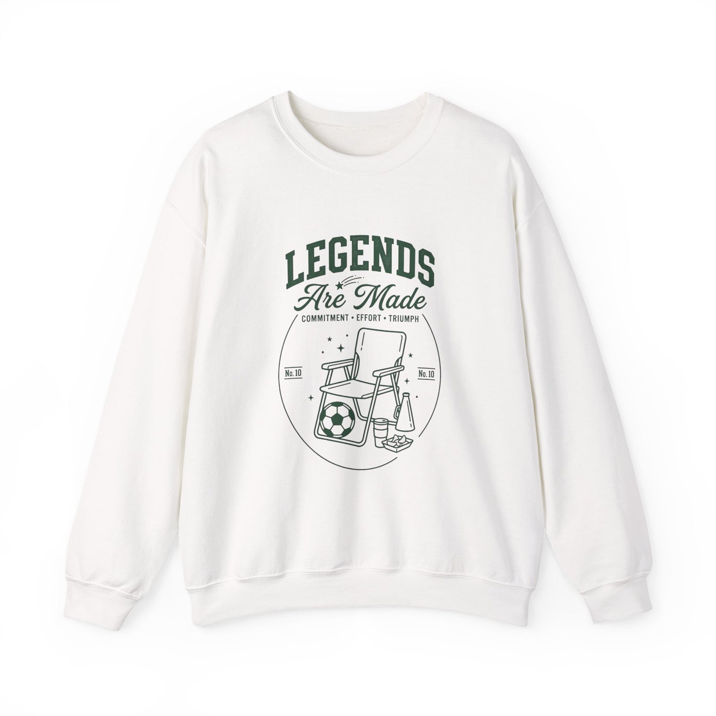 Legends Are Made Crewneck Sweatshirt | Soccer Club, Retro Sports Mom