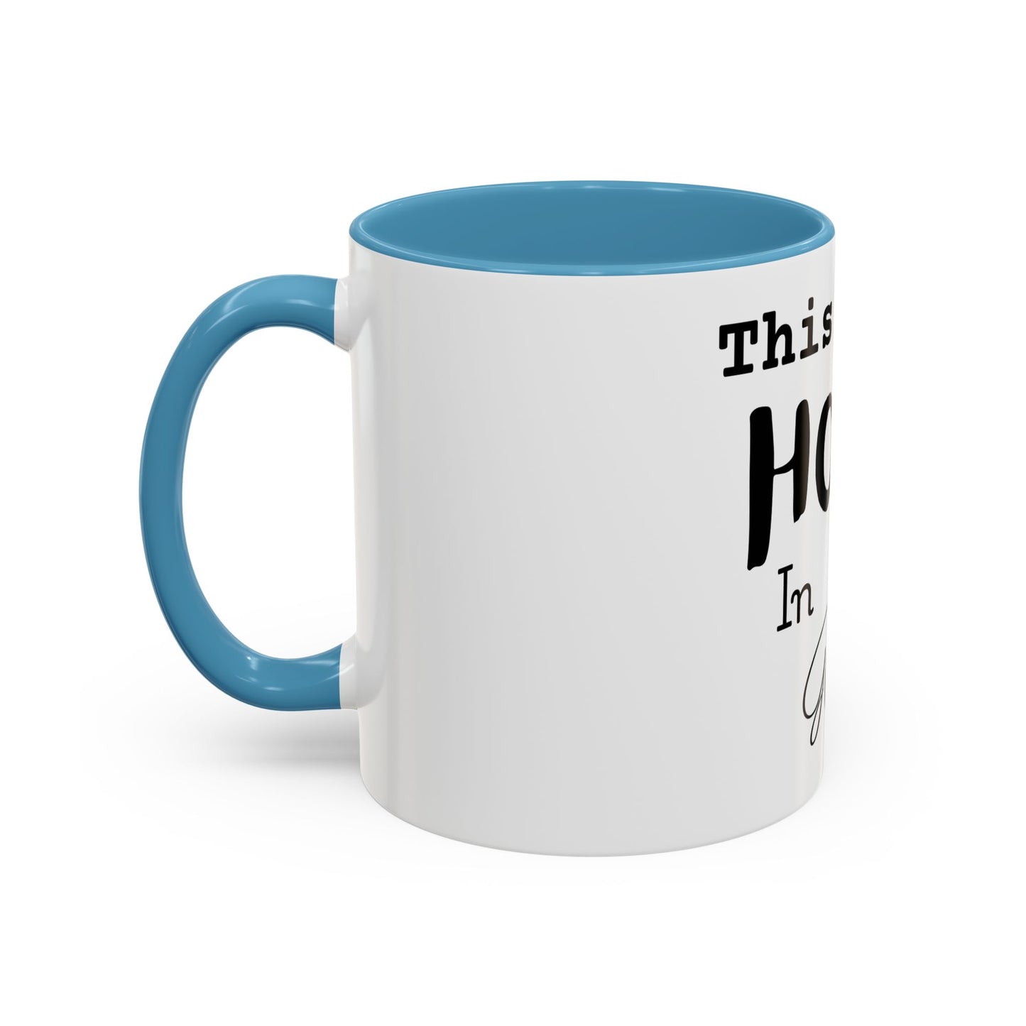 Inspirational Accent Coffee Mug - 'This Girl Hopes in God'