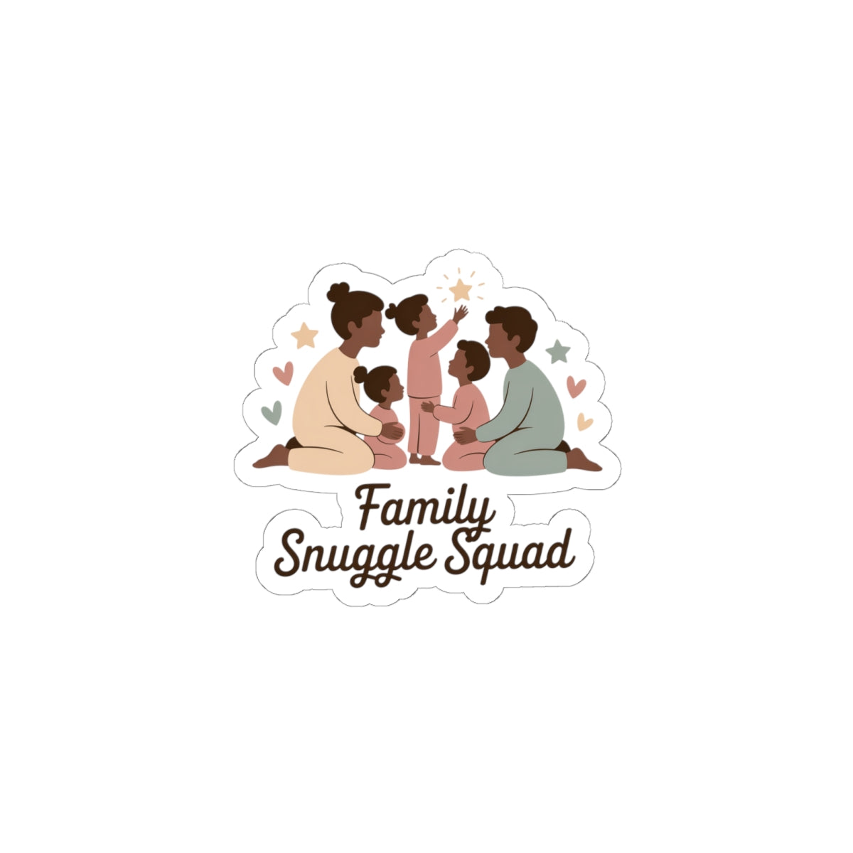Family Snuggle Squad Sticker | Matching Family Sets, Coordinated PJs