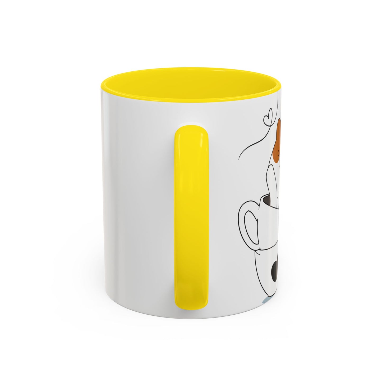Whimsical Cat Lovers Coffee Mug | Cute Cat Decor, Gift for Pet Owners, Fun Design, Coffee Lover's Gift, Black Accent Mug