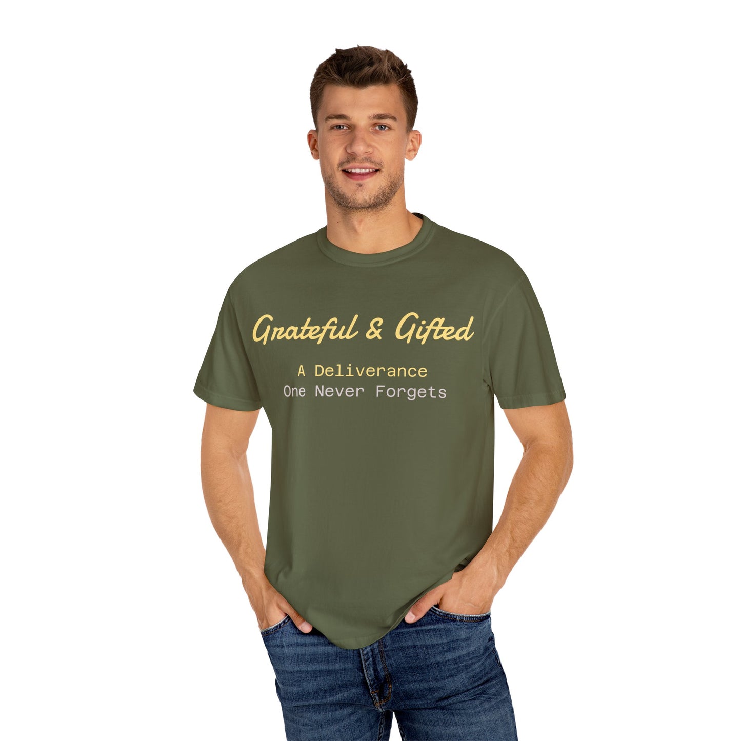 Grateful & Gifted T-Shirt | Perfect for Gratitude Celebrations, Thoughtful Gifts, Everyday Casual Wear, & Unisex Style
