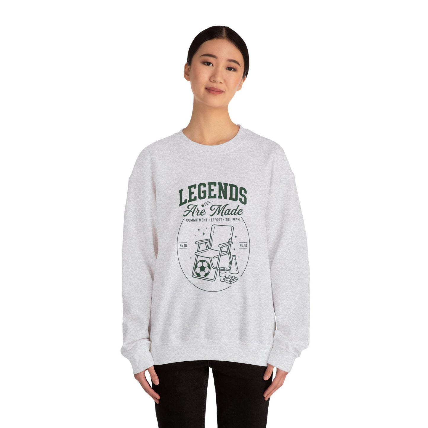 Legends Are Made Crewneck Sweatshirt | Soccer Club, Retro Sports Mom