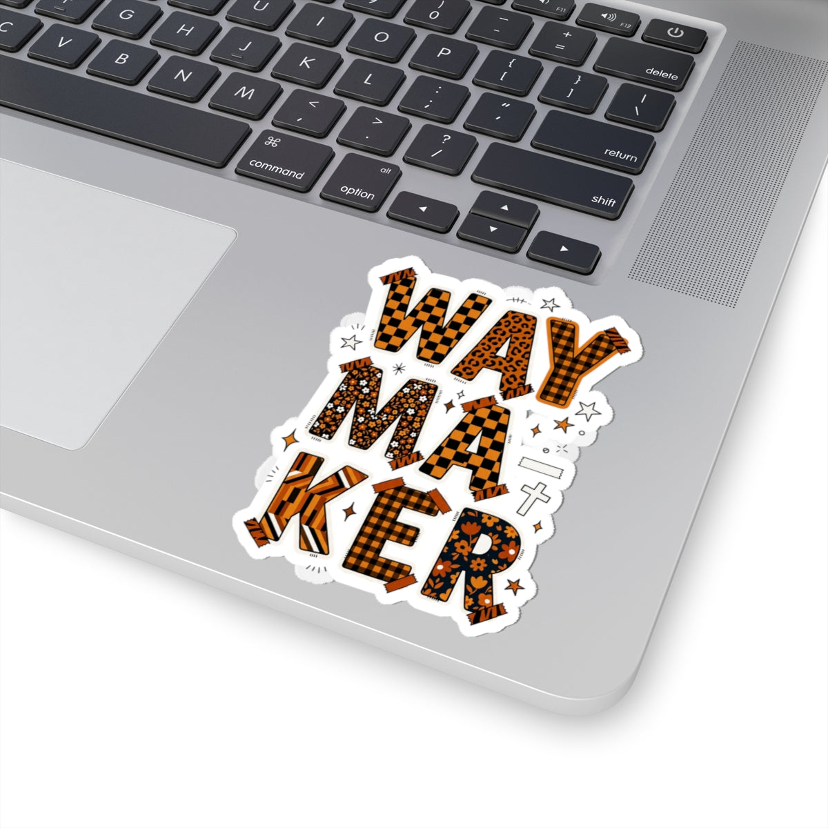 Waymaker Sticker | Christian faith sticker, playful mixed-font, colorful scripture style