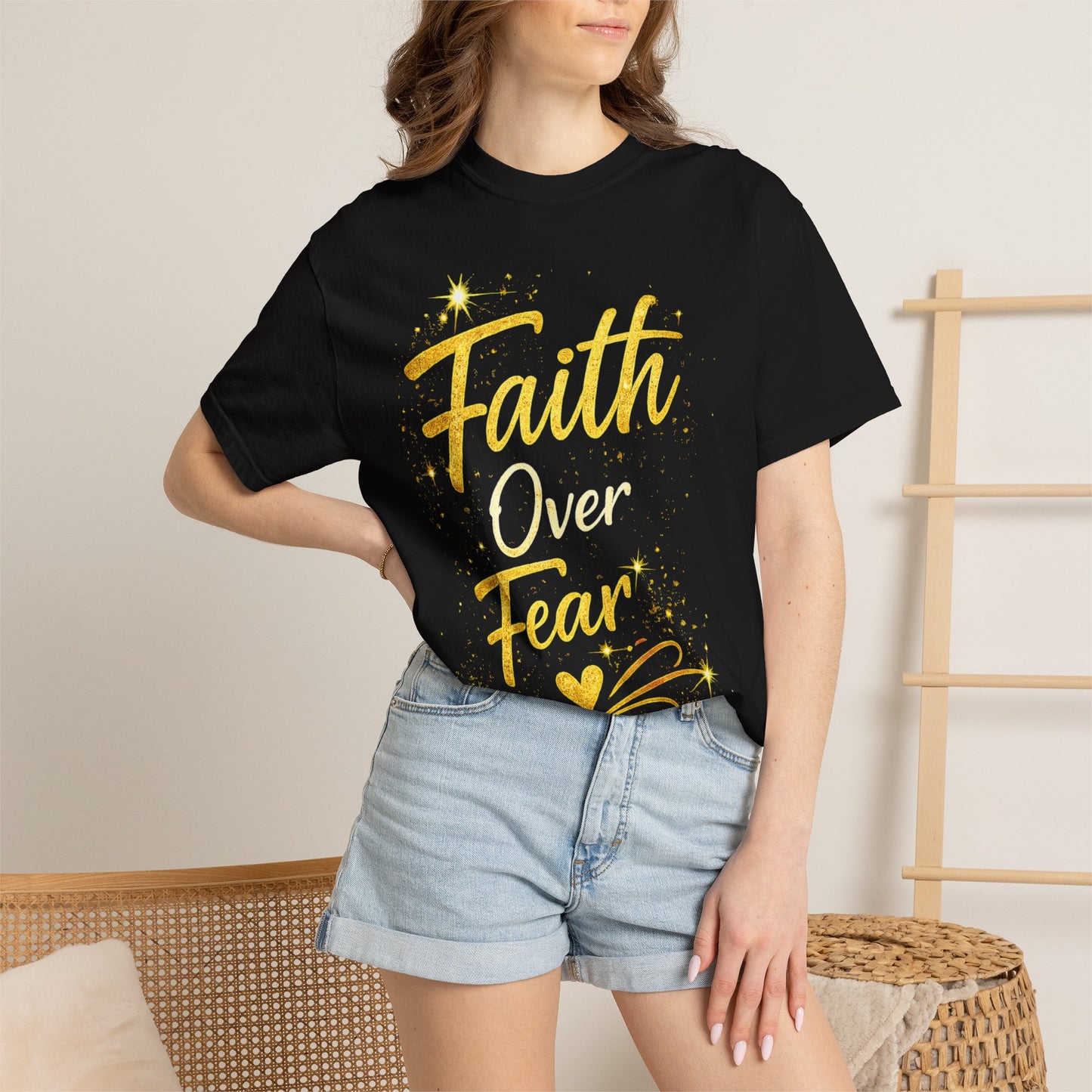 Faith Over Fear T-Shirt — Inspirational Christian Tee