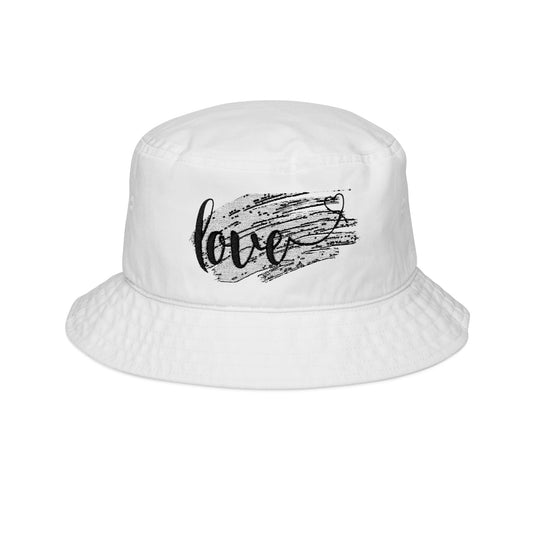 Stylish Embroidered Bucket Hat, Love Bucket Hat, Summer Fashion Hat, Outdoor Festival Accessory, Trendy Beach Hat, Gift for Her