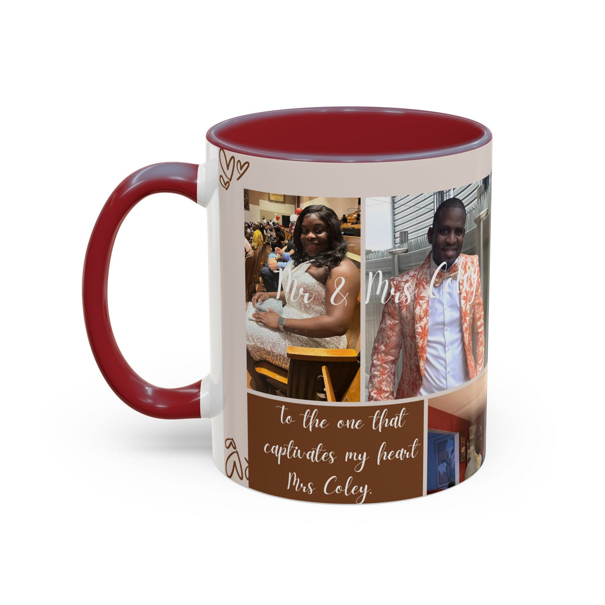 Personalized Photo Collage Coffee Mug – “To the One That Captures My Heart”