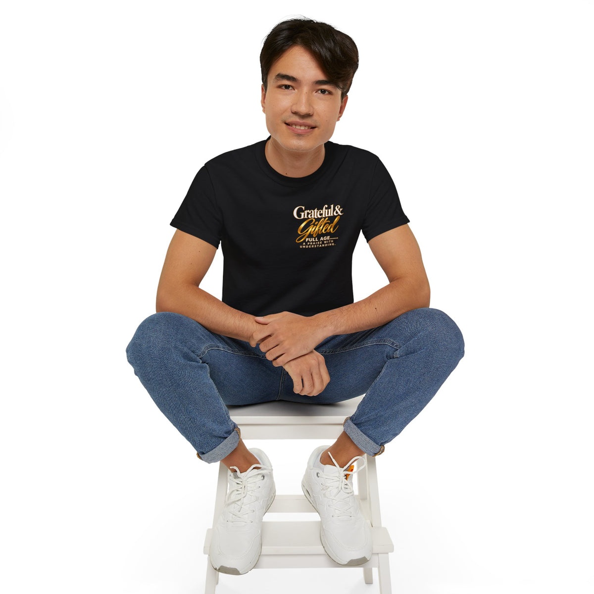 T-Shirt — Carefulist & Gifted Retro Script Graphic Tee