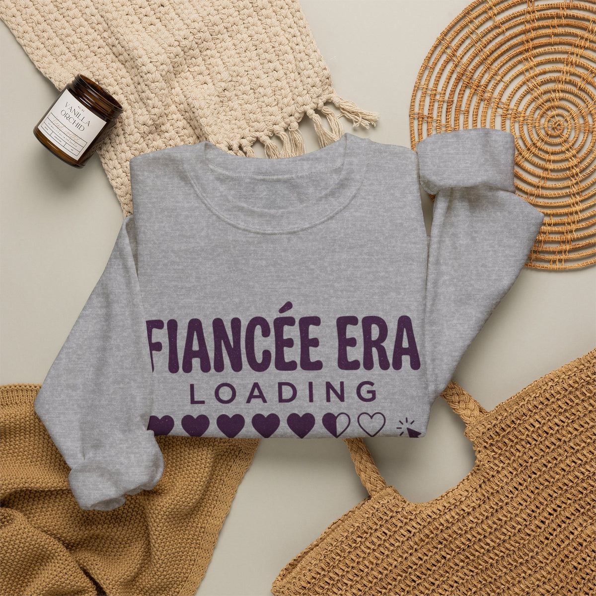 Fiancée Era Loading Crewneck, Bride Era Sweatshirt, Engaged Slogan Apparel