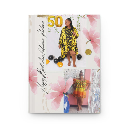 Personalized Birthday Hardcover Journal - Celebrate 50th with Custom Design