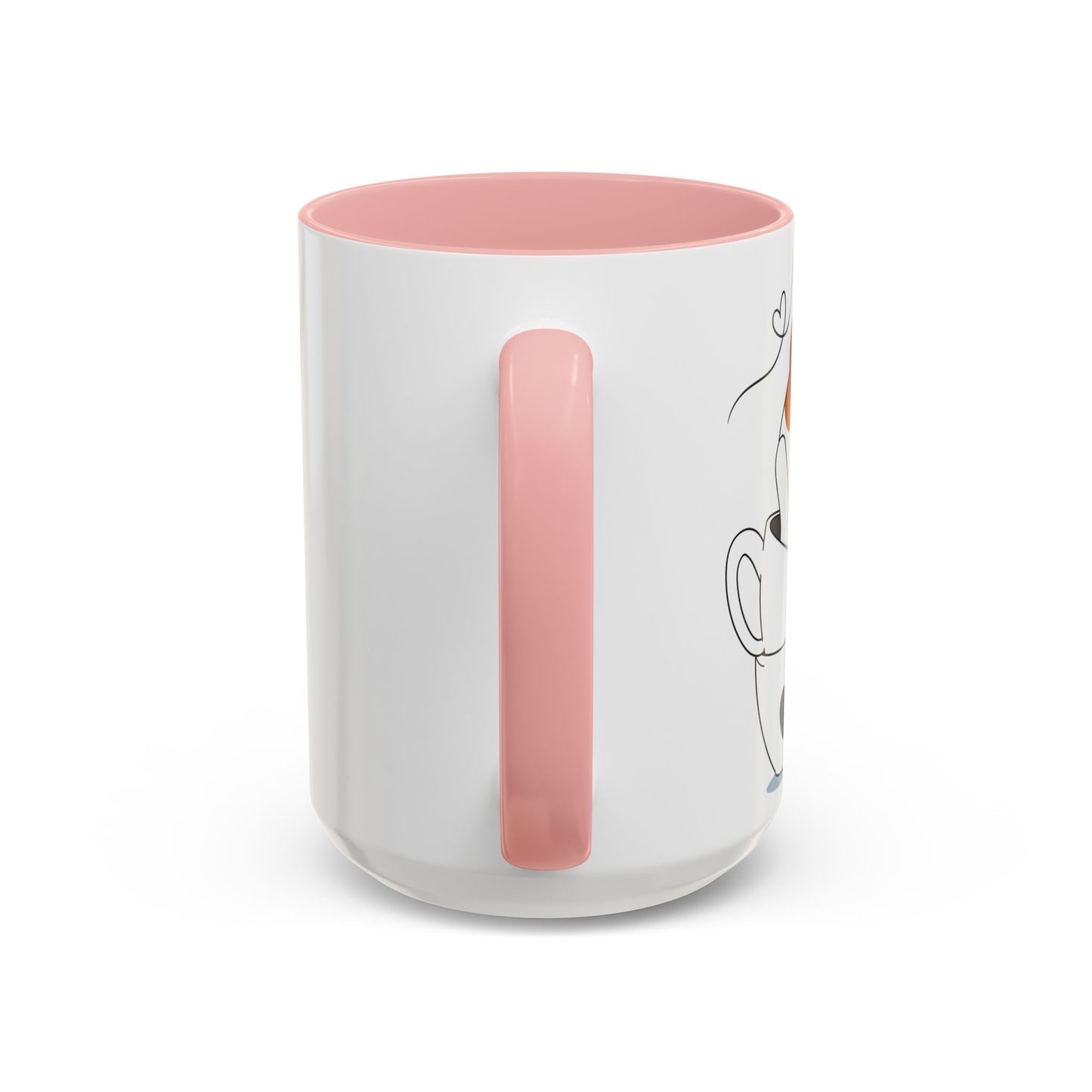Whimsical Cat Lovers Coffee Mug | Cute Cat Decor, Gift for Pet Owners, Fun Design, Coffee Lover's Gift, Black Accent Mug