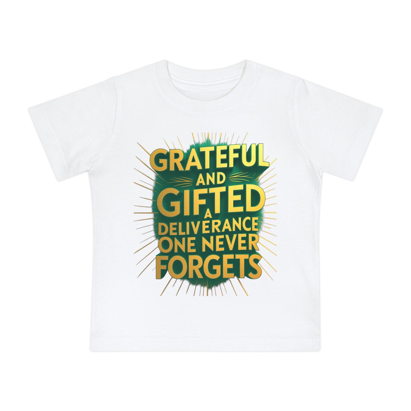 Grateful and Gifted Baby T-Shirt - Celebrate Milestones