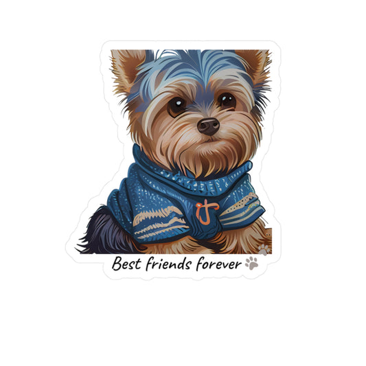 Dog Sticker - Best Friends Forever Vinyl Decal Pet Lovers