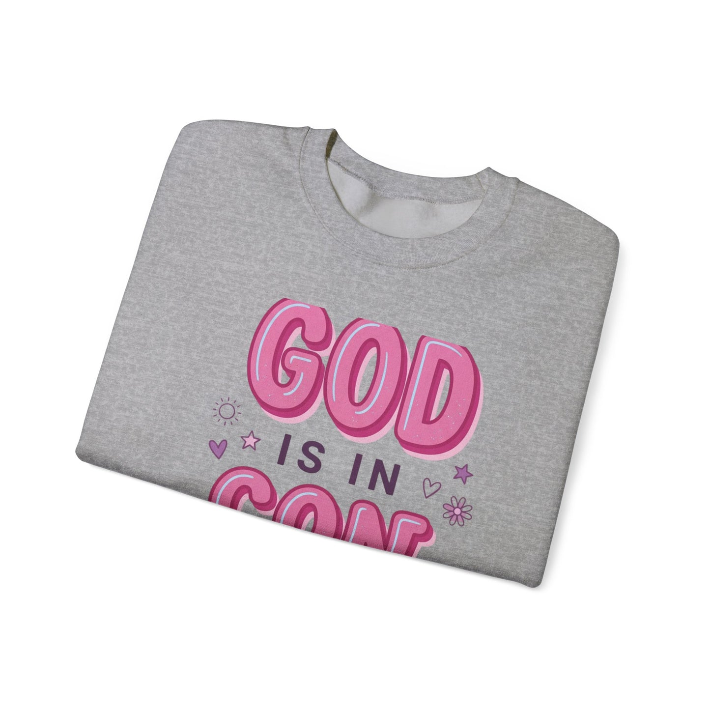 God Is In Control sweatshirt | Christian rainbow faith pullover