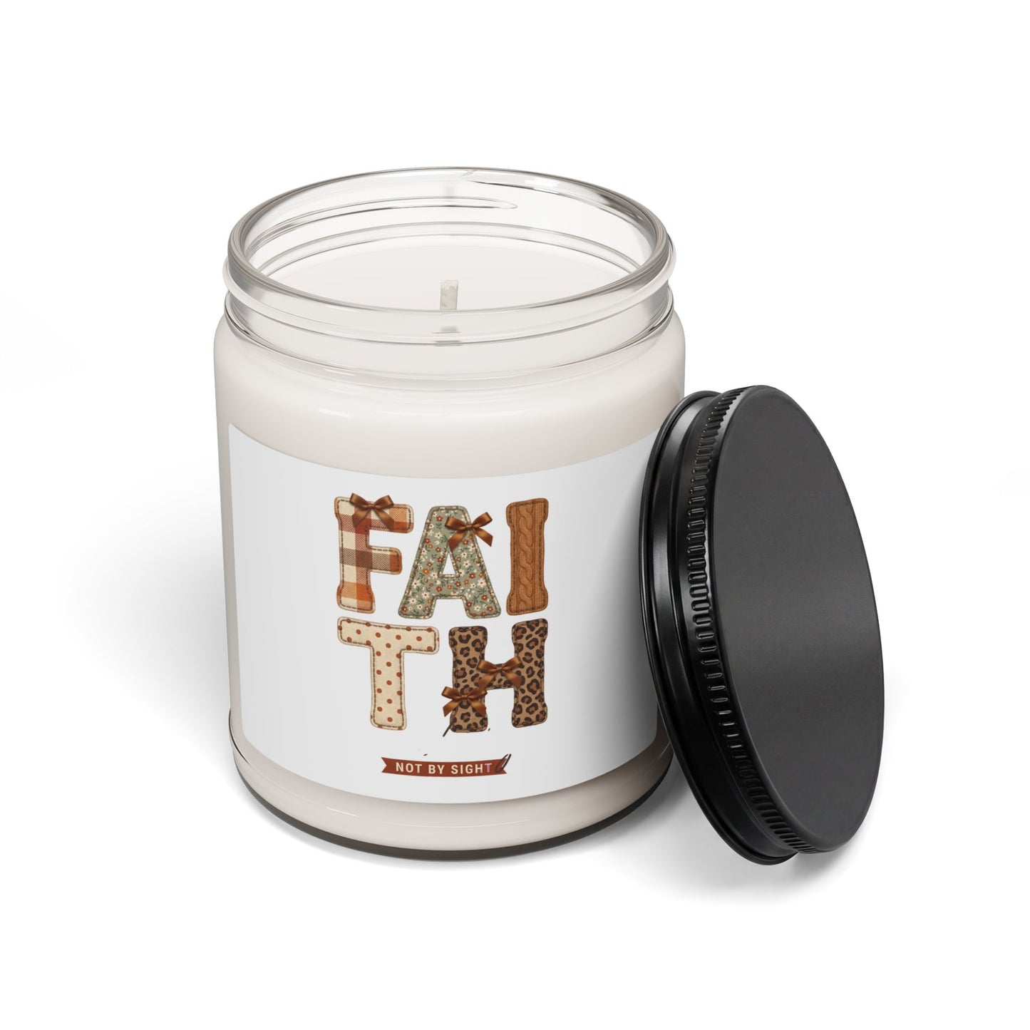 Faith Autumn Soy Candle | Christian Fall Decor, Harvest Leaves