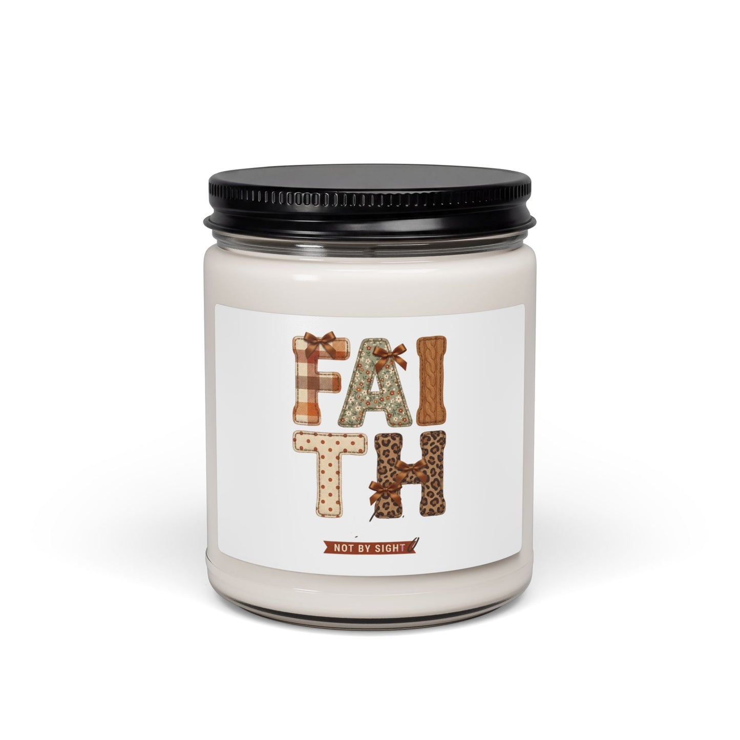 Faith Autumn Soy Candle | Christian Fall Decor, Harvest Leaves