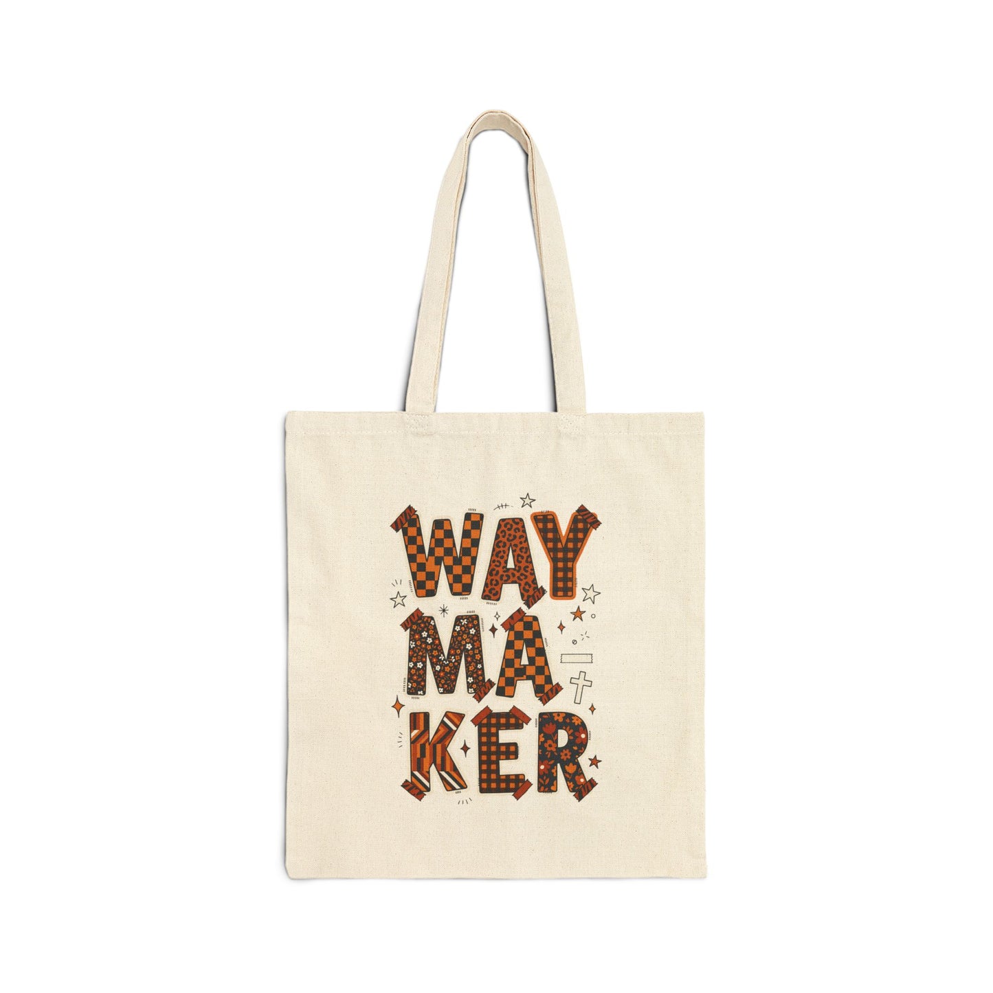 Waymaker Tote Bag | Christian faith tote, Scripture art, playful mixed-font devotional