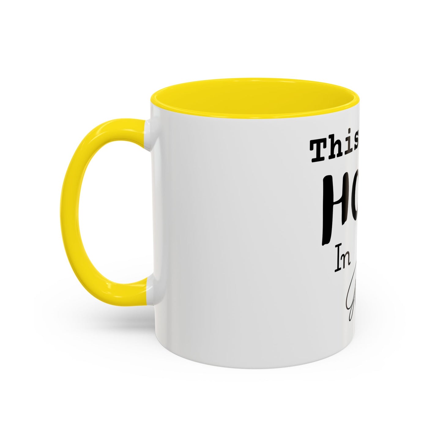 Inspirational Accent Coffee Mug - 'This Girl Hopes in God'