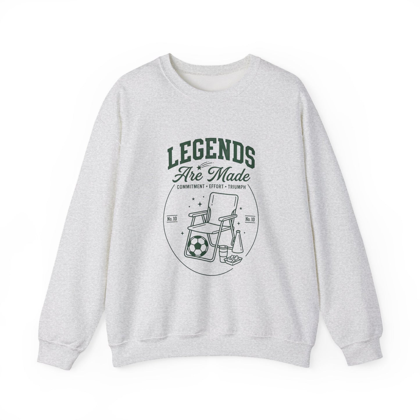 Legends Are Made Crewneck Sweatshirt | Soccer Club, Retro Sports Mom