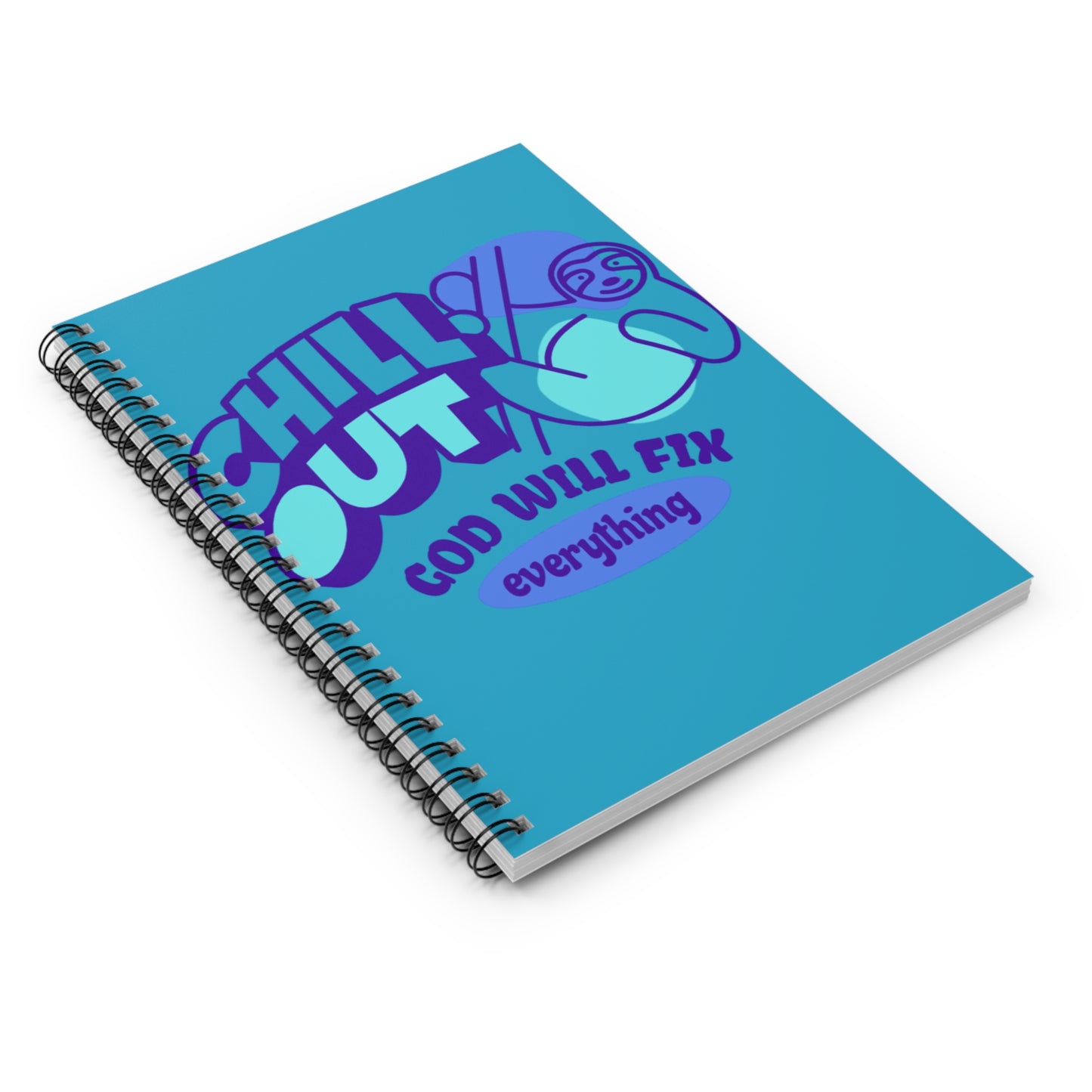 Chilled out God Spiral Notebook