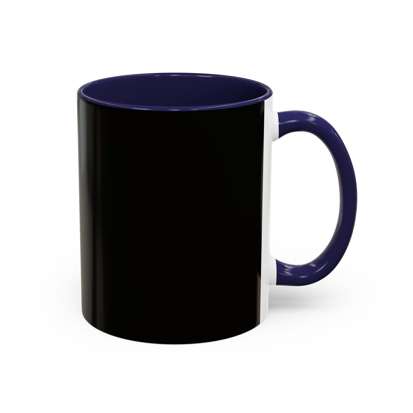 Black Accent Coffee Mug — "Abafamilystore: Faith • Family • Purpose" Gold Logo