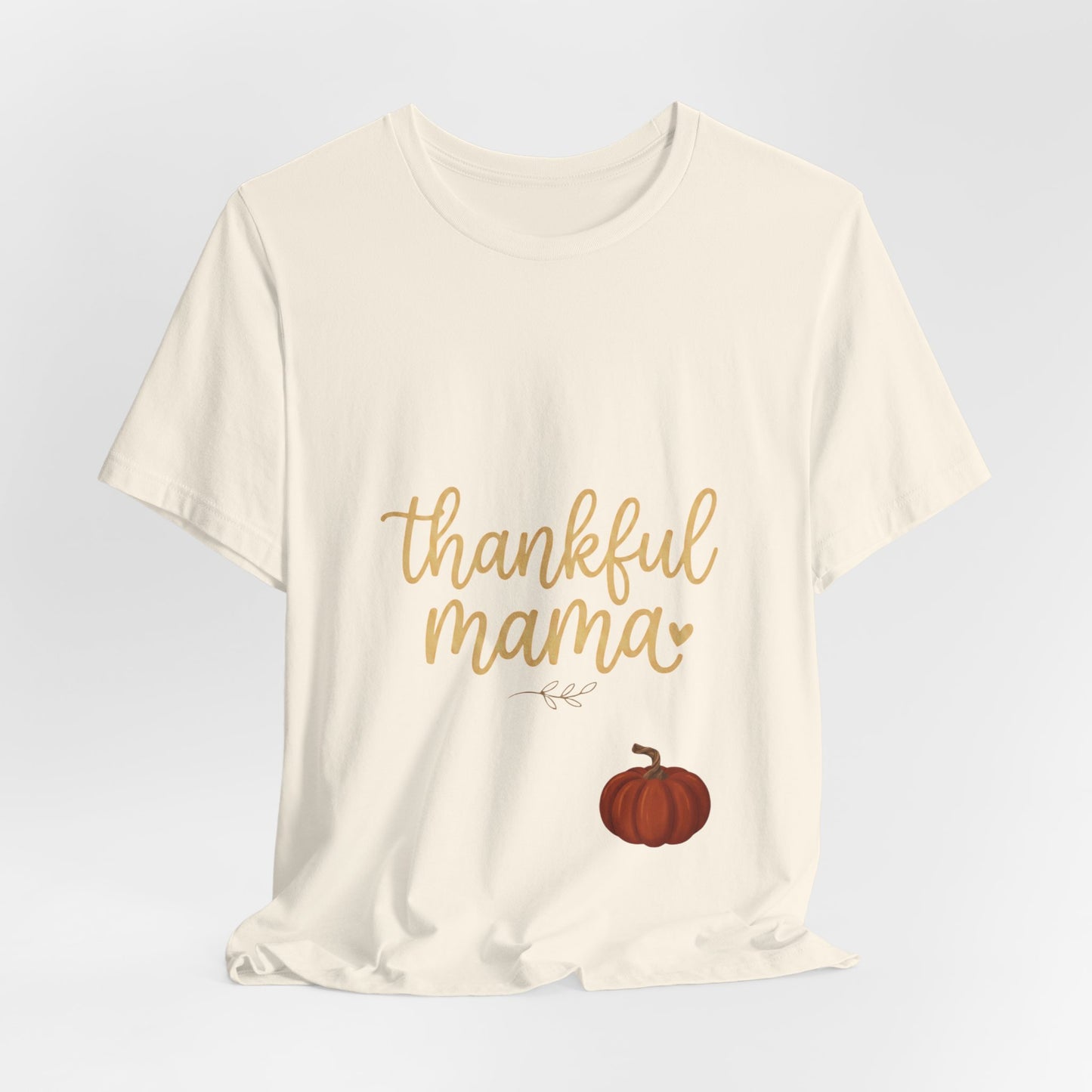 Thankful Mama Tee | Thanksgiving pumpkin, fall gratitude