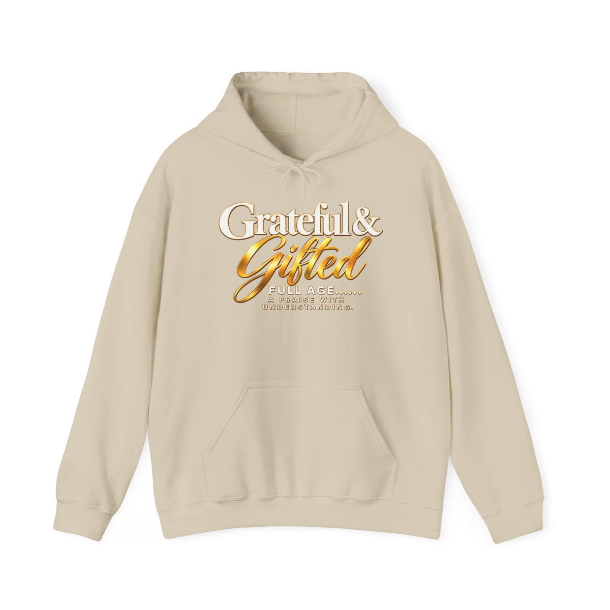 Grateful & Gifted Hoodie — Inspirational Graphic Pullover