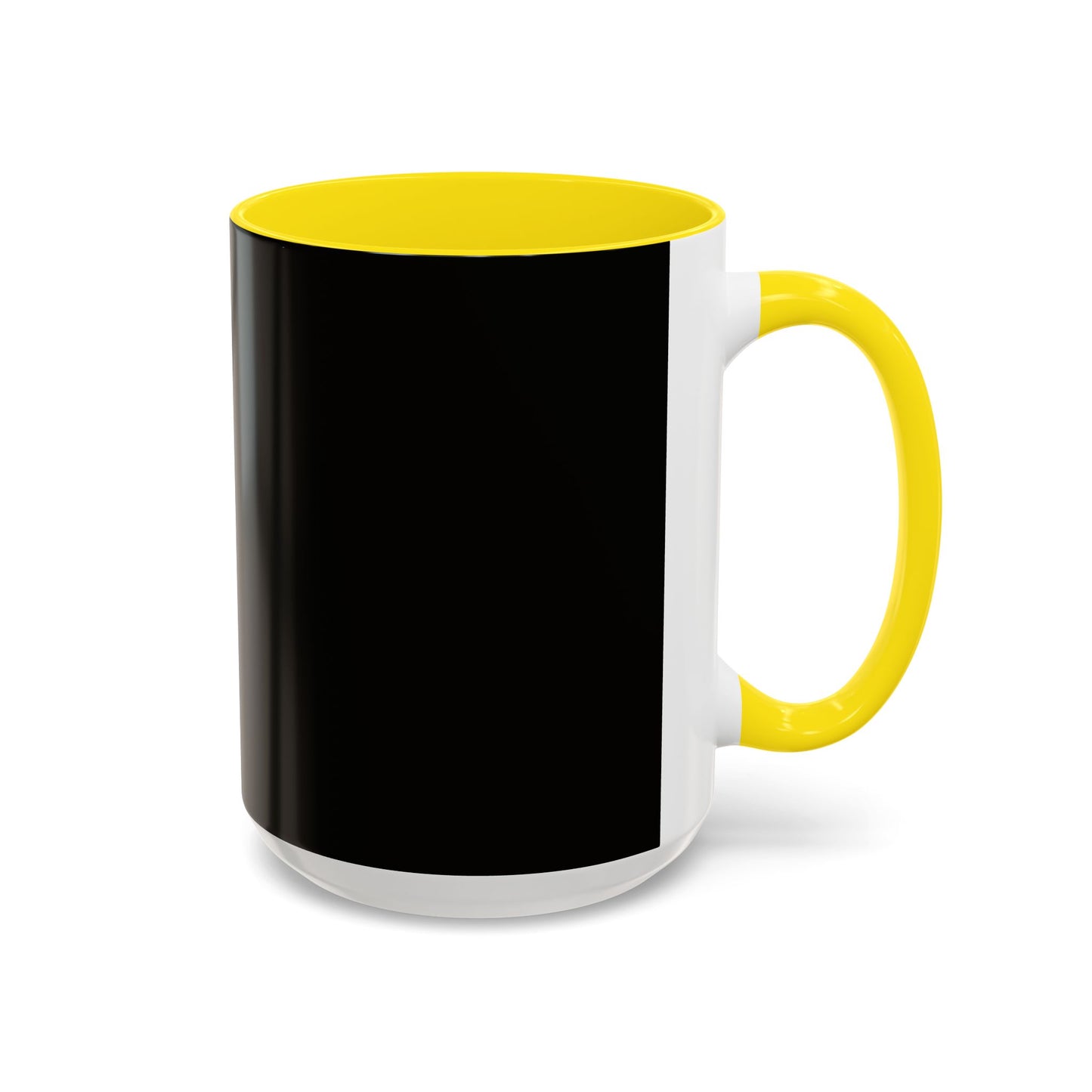 Black Accent Coffee Mug — "Abafamilystore: Faith • Family • Purpose" Gold Logo