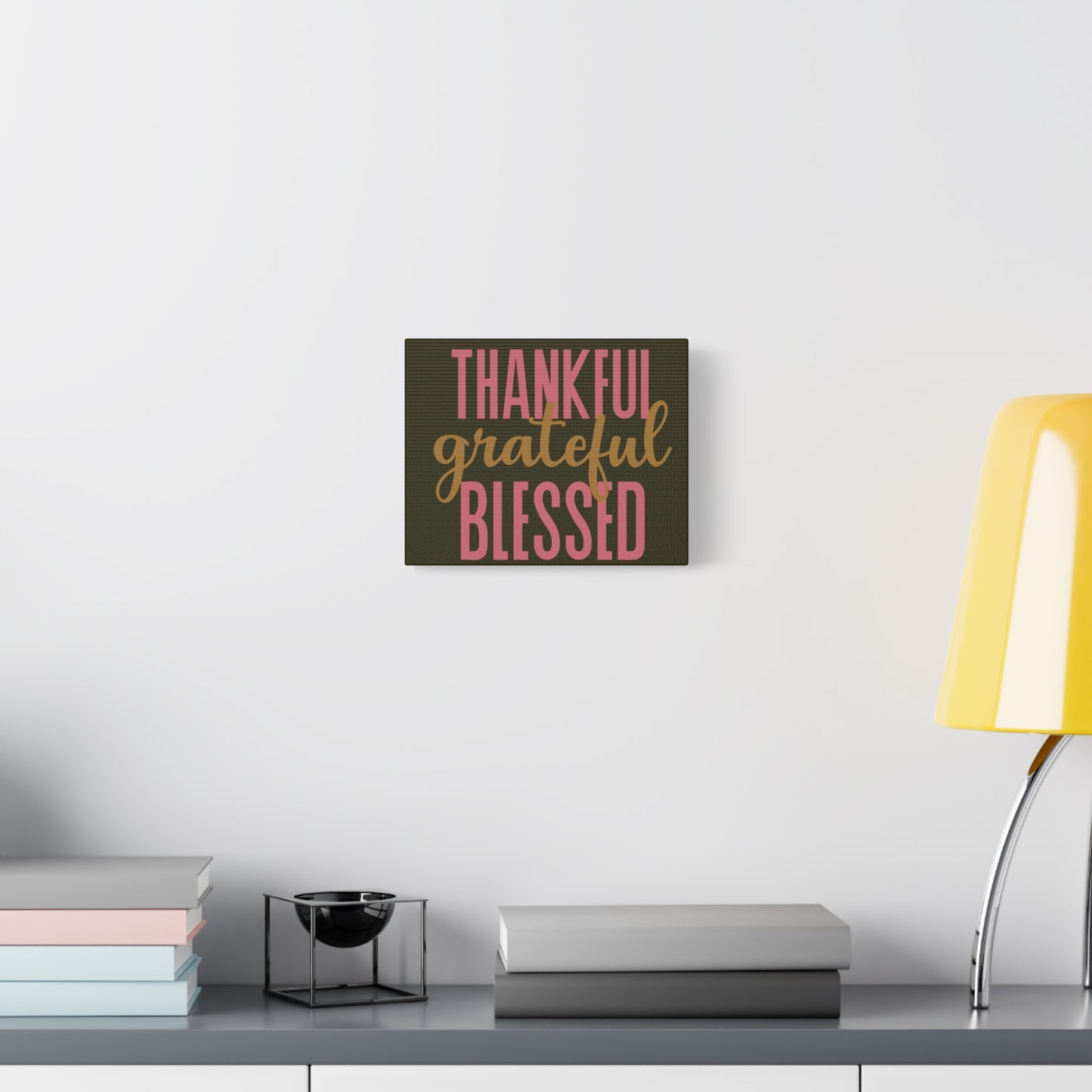 Canvas Wall Art - "Thankful Grateful Blessed" Inspirational Home Décor
