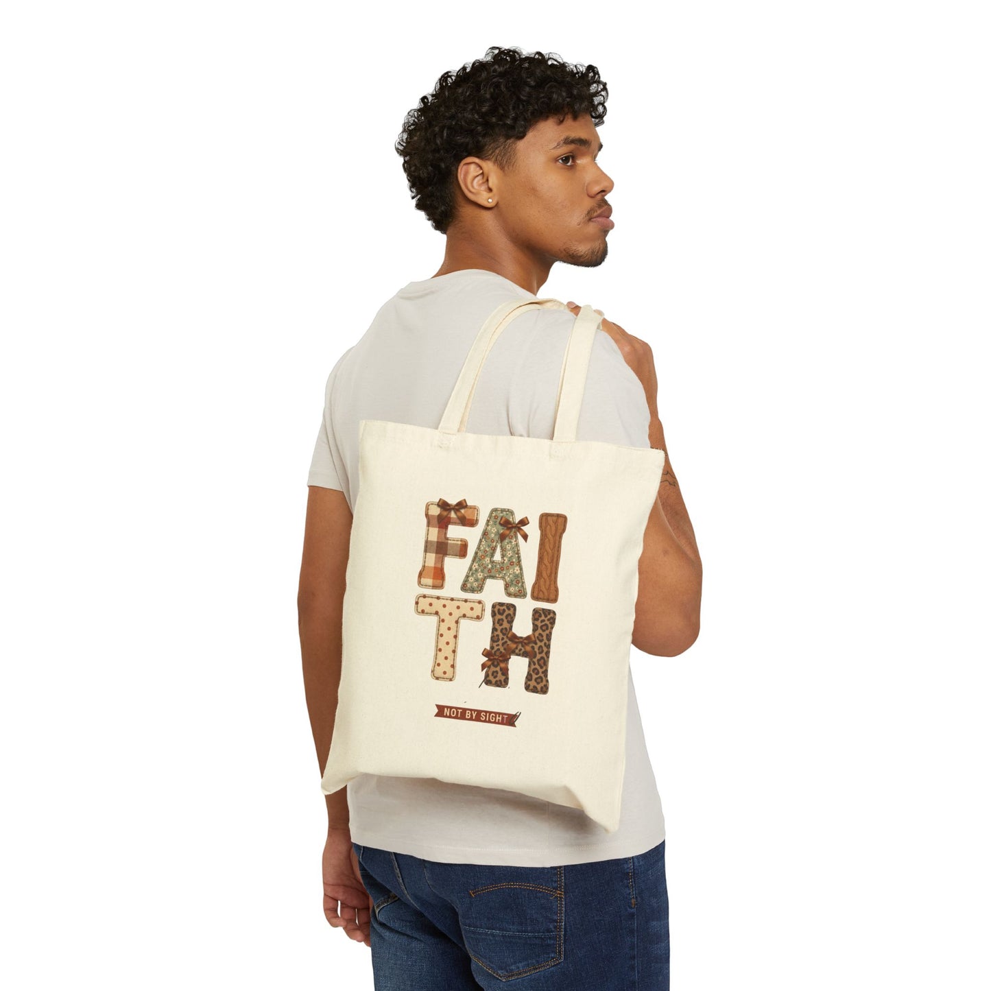 Faith Pumpkin Patch Tote | Christian Autumn, Fall Leaves Canvas