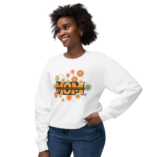Mom Floral Crewneck Sweatshirt, Mother's Day Gift, Cozy Pullover, Family Apparel, Spring Fashion, Gift for Her
