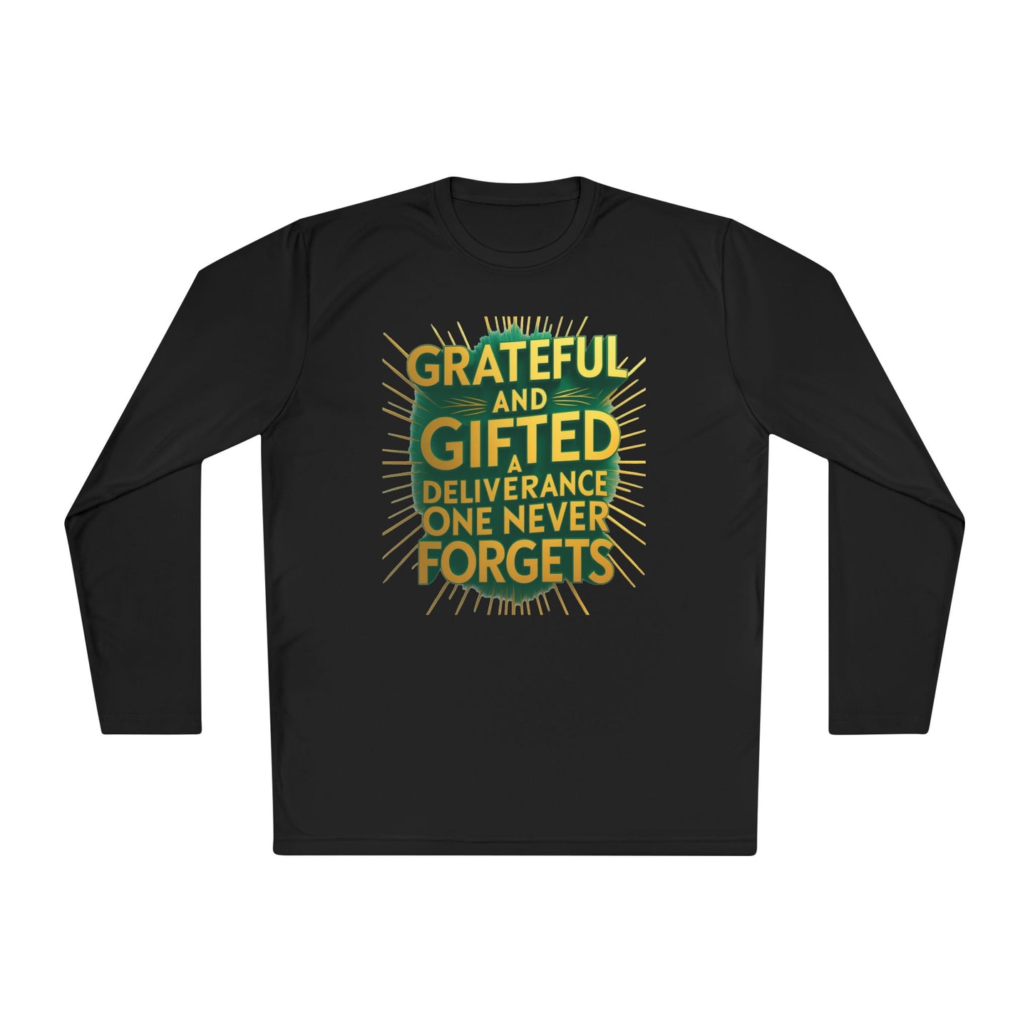 Grateful & Gifted Long Sleeve Tee | Inspirational Gift, Unisex Shirt, Perfect for Celebrations, Casual Wear, Thoughtful Present