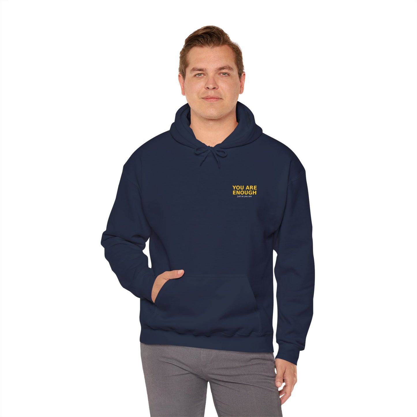 You Are Enough Hoodie — Positive Pastel Self-Love Sweatshirt