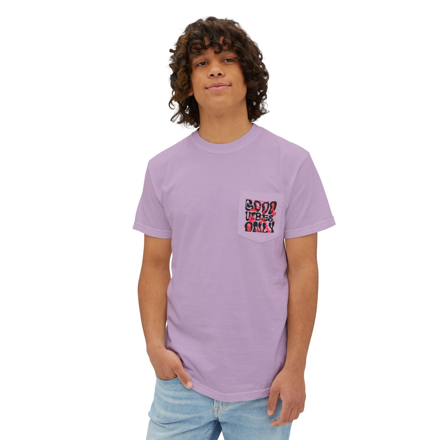 Good Vibes Pocket T-Shirt - Positive Vibes Apparel | ABAFAMILYSTORE