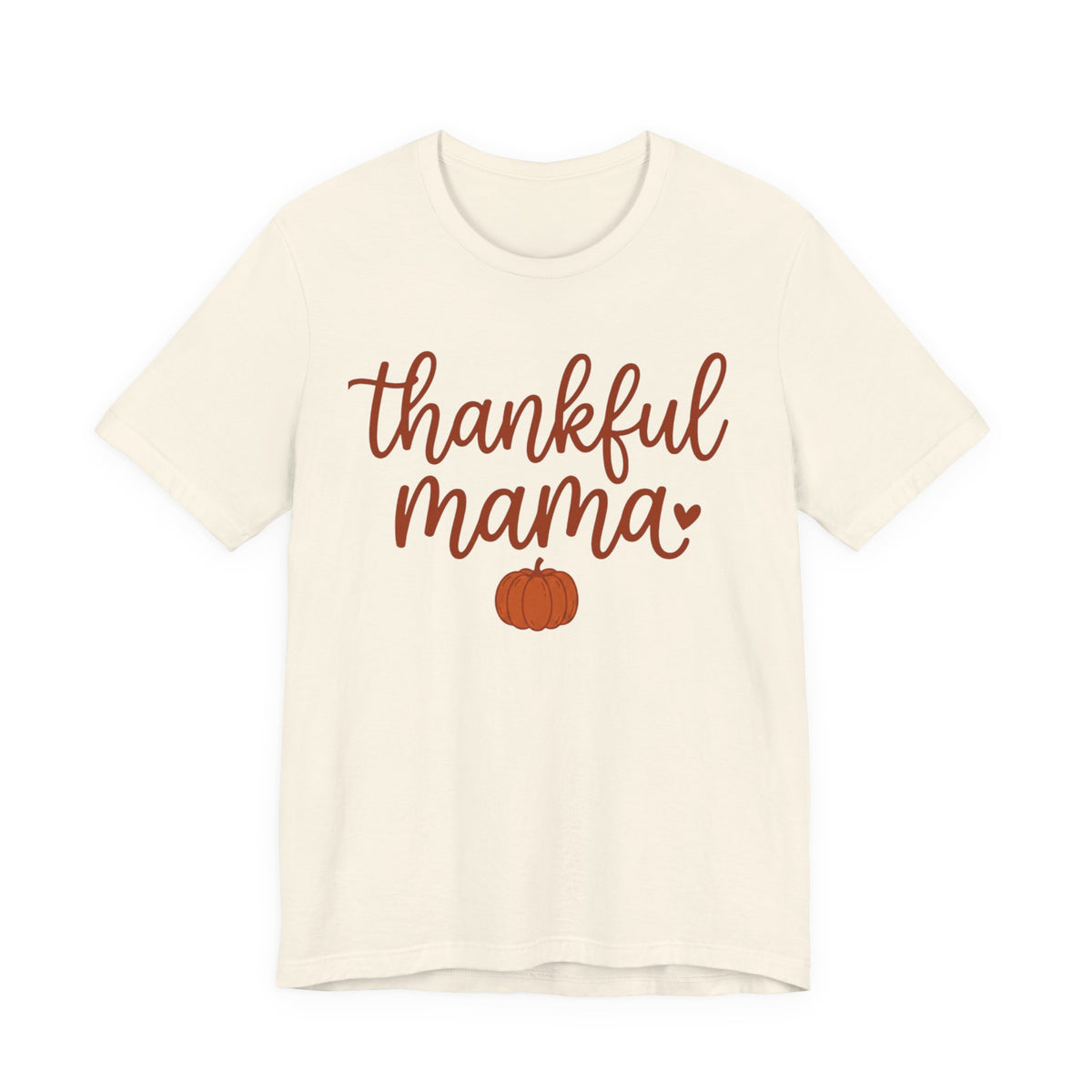 Thankful Mama Tee | Thanksgiving pumpkin mom shirt, fall harvest apparel