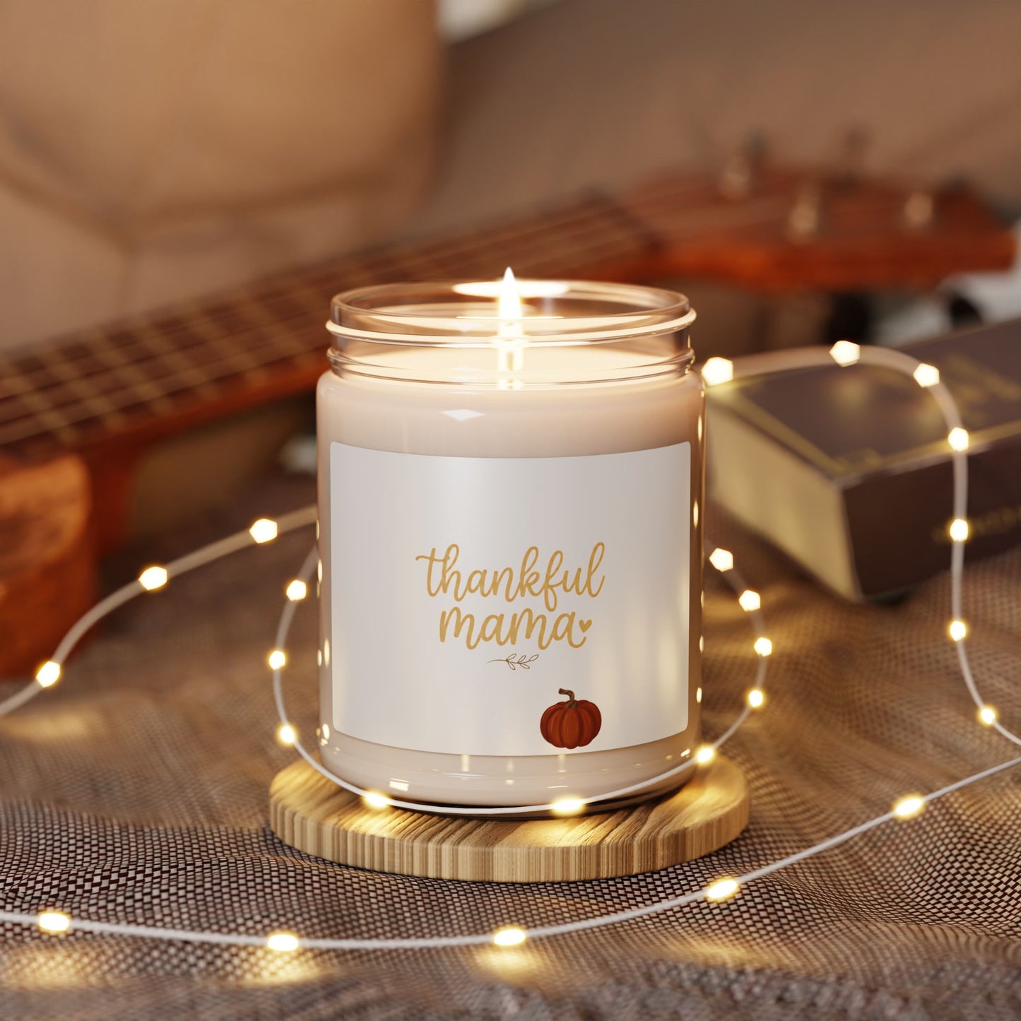 Thankful Mama Candle | Thanksgiving soy candle, pumpkin harvest scent