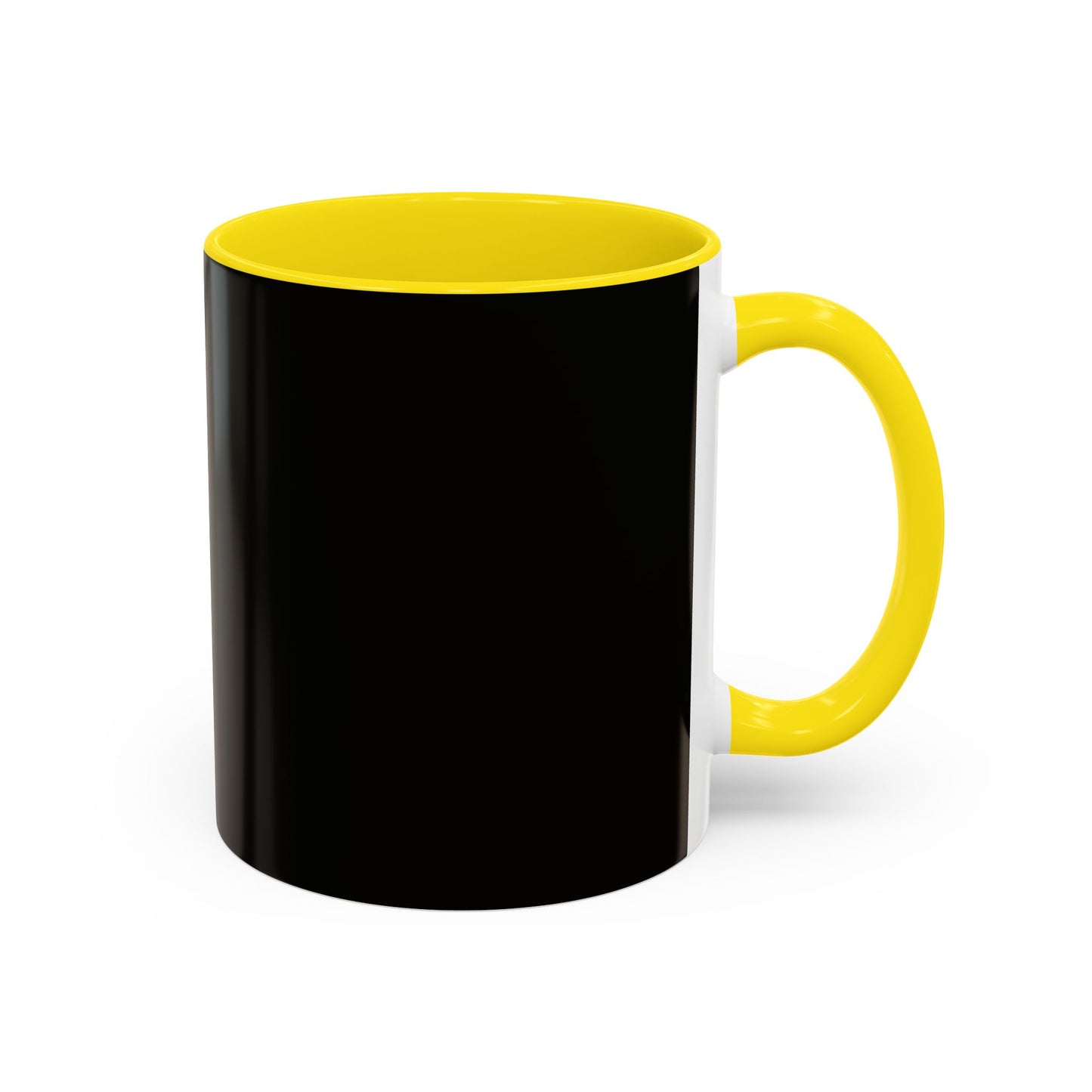 Black Accent Coffee Mug — "Abafamilystore: Faith • Family • Purpose" Gold Logo