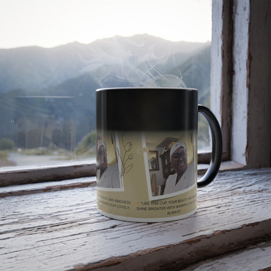 Personalized Color Changing Mug, Custom Gift for Friends, Family, Inspirational Coffee Cup, Unique Photo Mug, Unique Gift for Her