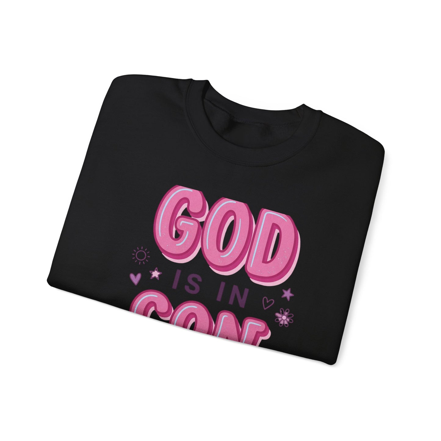God Is In Control sweatshirt | Christian rainbow faith pullover