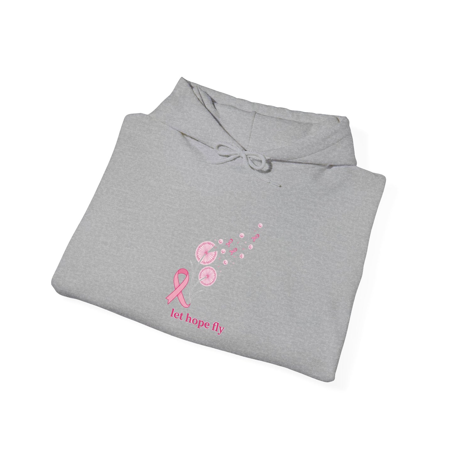 Let Hope Fly pink ribbon hoodie | Breast Cancer Awareness, Support