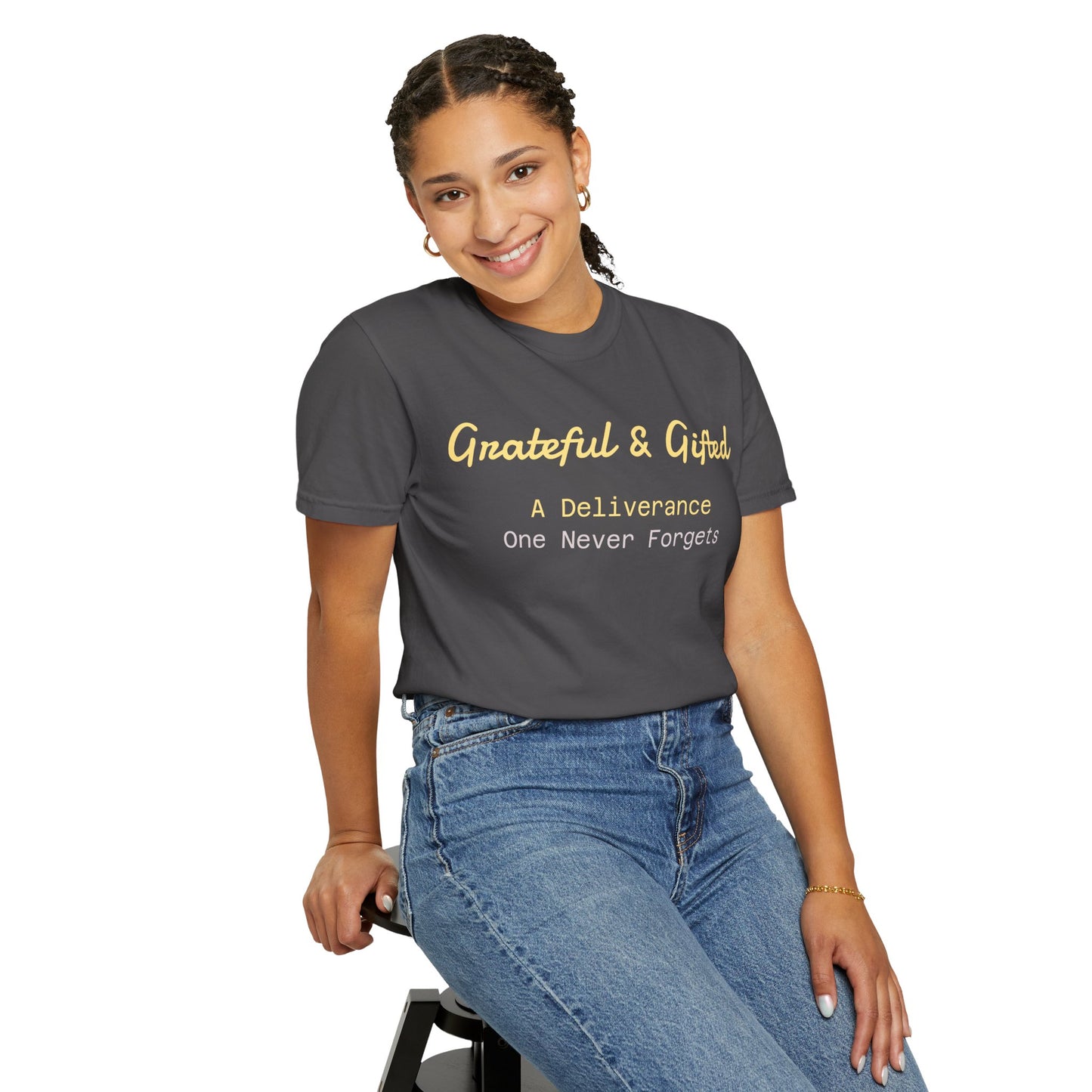 Grateful & Gifted T-Shirt | Perfect for Gratitude Celebrations, Thoughtful Gifts, Everyday Casual Wear, & Unisex Style