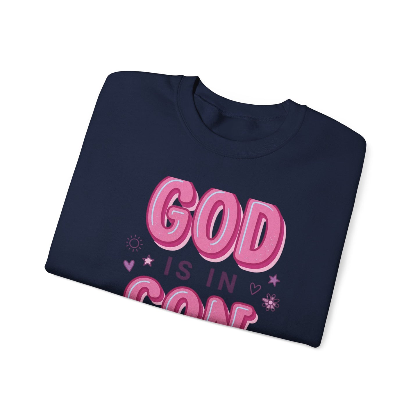 God Is In Control sweatshirt | Christian rainbow faith pullover