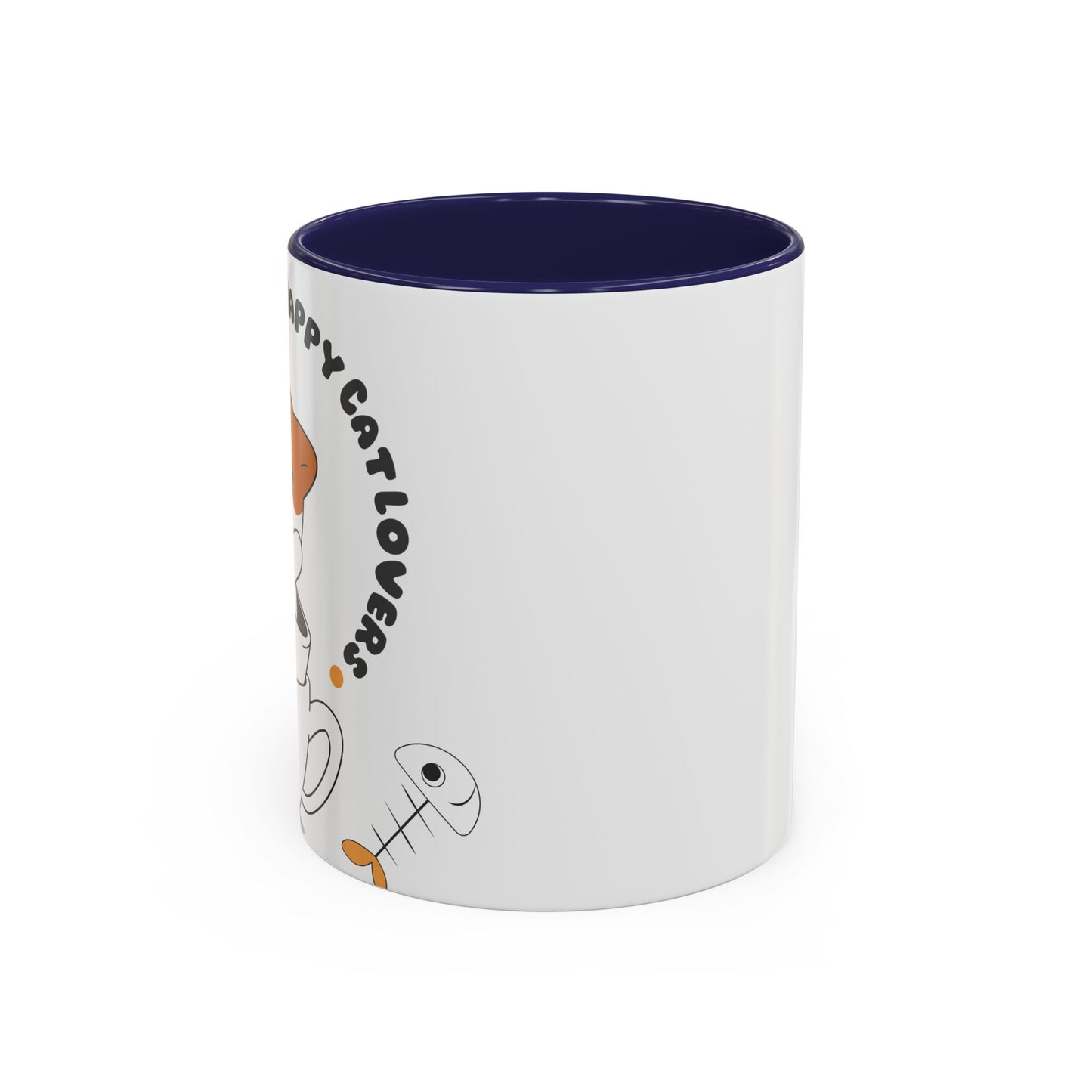 Whimsical Cat Lovers Coffee Mug | Cute Cat Decor, Gift for Pet Owners, Fun Design, Coffee Lover's Gift, Black Accent Mug