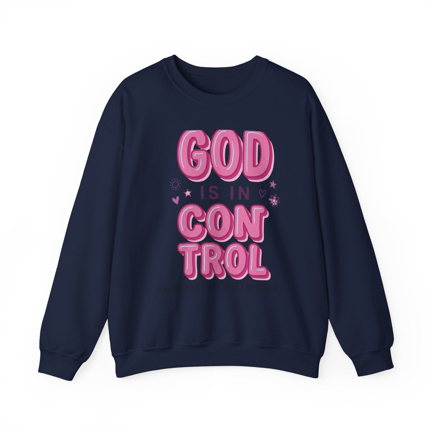 God Is In Control sweatshirt | Christian rainbow faith pullover