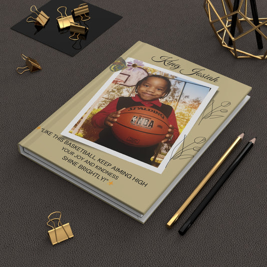 Personalize Hardcover Journal — Custom Matte Notebook for Notes & Gifts