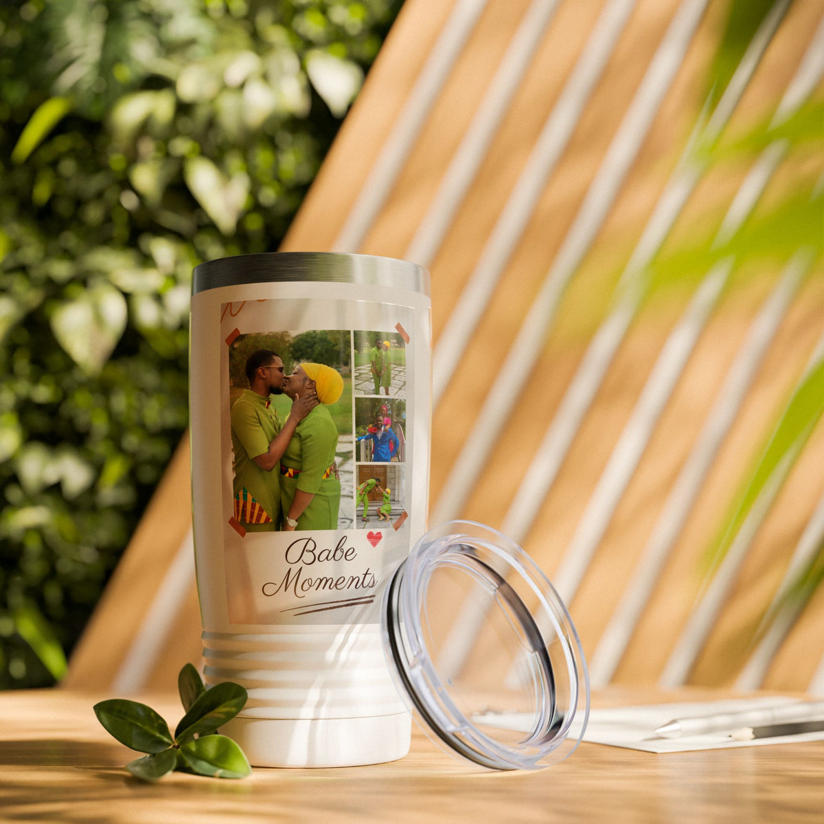 Personalized Family Photo Tumbler - 20oz Insulated Travel Mug