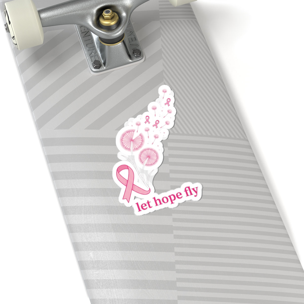 Let Hope Fly ribbon sticker | Breast Cancer Awareness, Pink Support